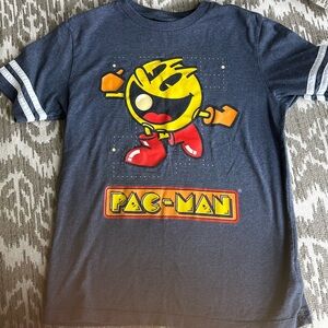 GAP Pac-Man Kids XL 14-16 Tee - Navy and Yellow